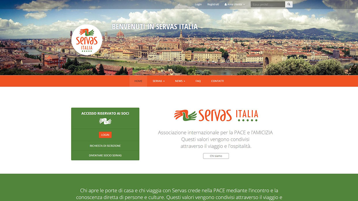 Sito associazione Servas