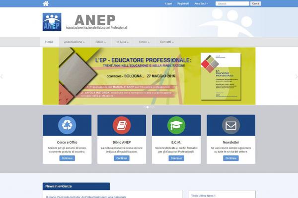 Sito associazione Anep