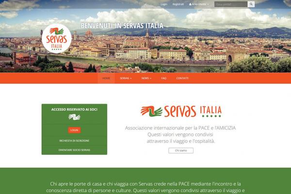 Sito associazione Servas